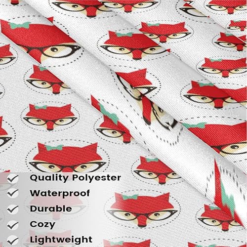 Miniatura 3 de Adorable Eyeglass Fox 3 Pack Server Aprons with 3 Pocket Waterproof Womens Half Waist Aprons for Cooking Dishwashing Kitchen Gardening Salon