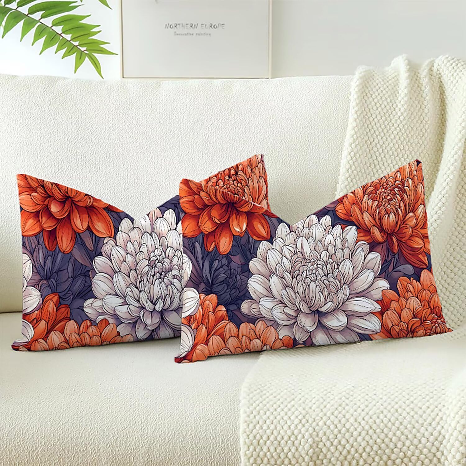 Coussin de canapé 70x50 cm en velours rétro doux Xlccaioo XC-9395
