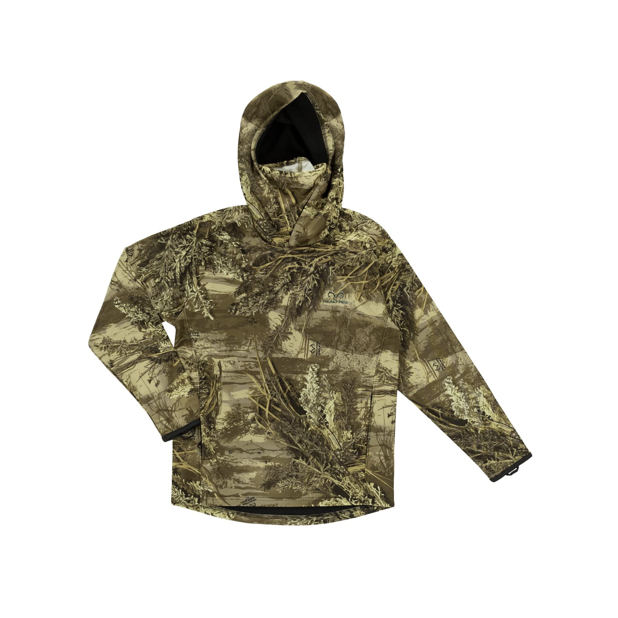 RealtreeBoy's Hooded Performance Fleece Tech Pullover with Neck Gaiter