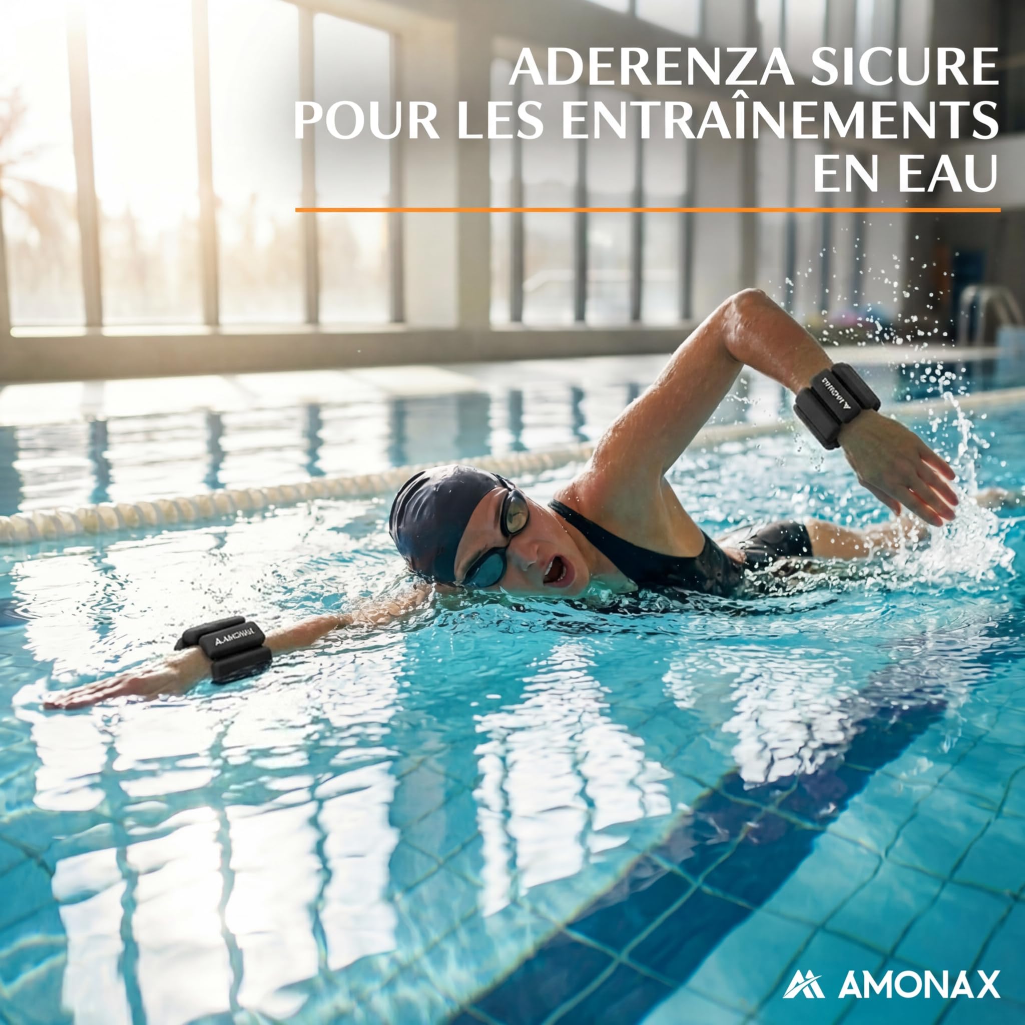 Amonax Ensemble De Poids Cheville, Fitness Poids Poignet Pour Femmes Et Hommes, Paire De 0,5kg/1kg Pour Leste Musculation, Poids Pilates Poids De Natation, Leste Cheville Pour Le Yoga, La Danse