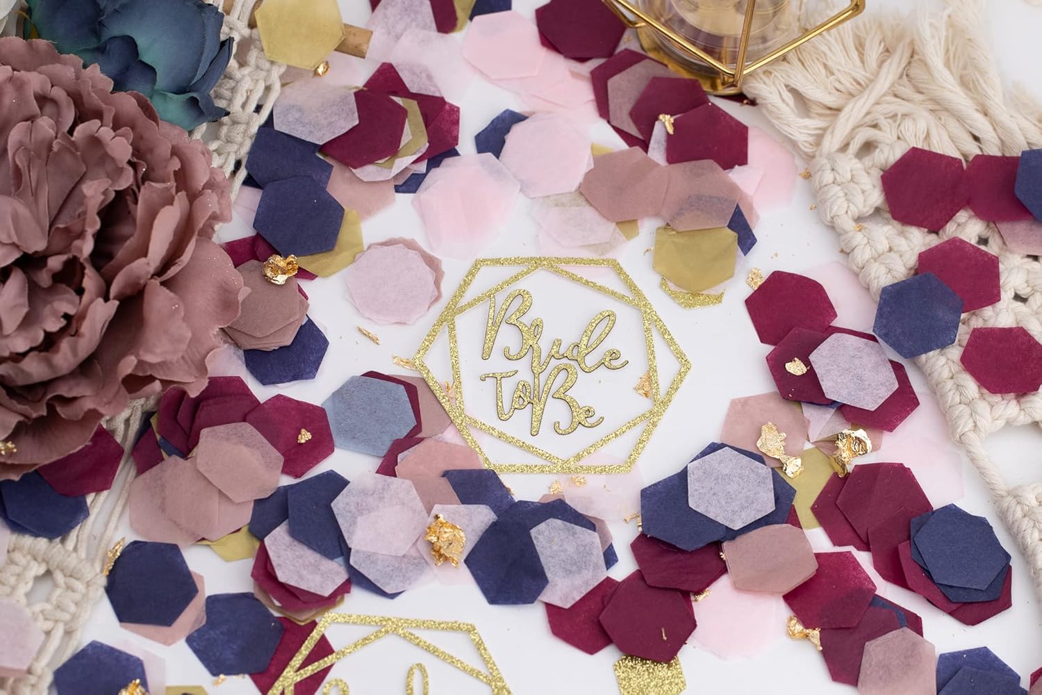 Bride To Be Decorations, Bridal Shower Decor, Wedding Shower, Navy Blue, Burgundy : Handmade Products