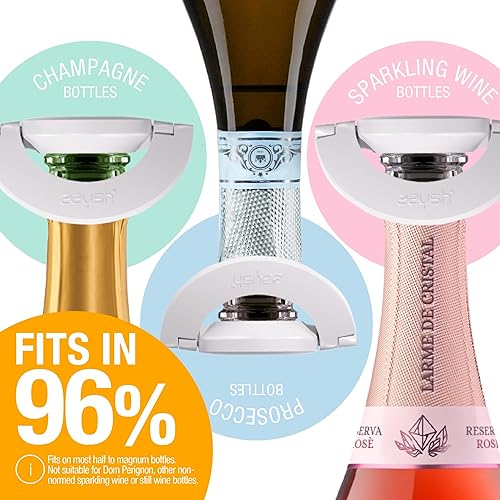 Miniatura 4 de zzysh Tapón de vino espumoso  Preserve la efervescencia durante 4 semanas  Para el sistema de preservación de vino espumoso zzysh  Tapones de