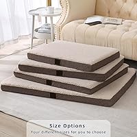 Vista 6 de DaysU Cama para perros pequeños, camas ortopédicas para perros con funda extraíble lavable, tapete de espuma para mascotas de espuma para jaula