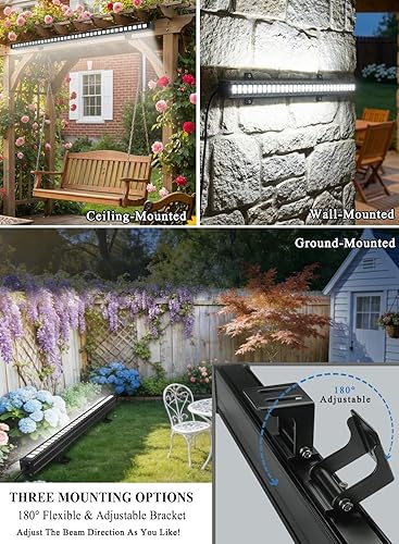 Miniatura 2 de Luces LED de arandela de pared mejoradas con gran angular de 10 x 60°, luz de pared de 36 W 5000 K, IP65 impermeable para interiores y exteriores,