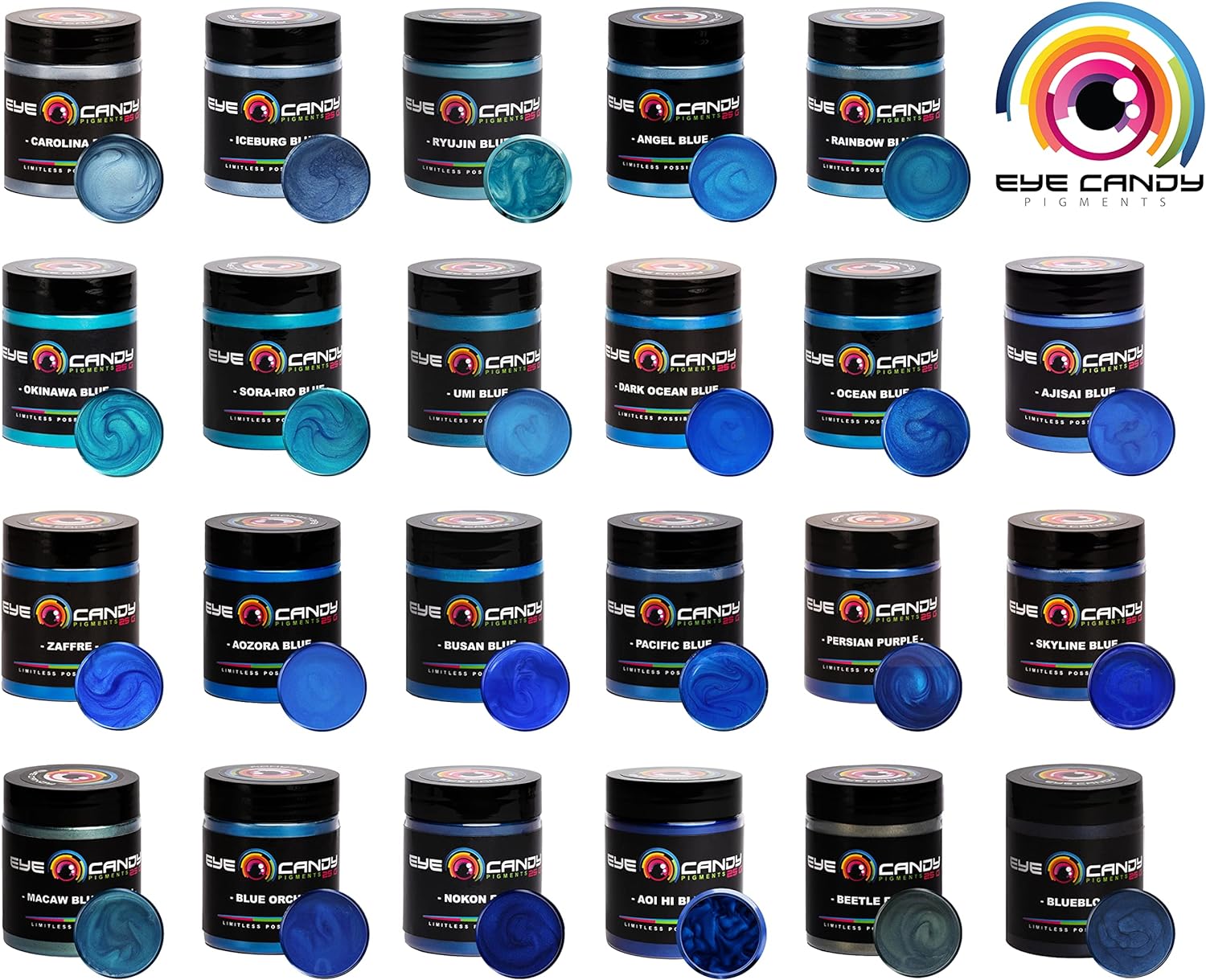 Eye Candy Pigments Premium Blue Mica Powder - Zaffre Blue (50gr) - for Epoxy, Resin, Soap, Paint, Woodworking, Acrylic Pouring, Bath Bombs, Fishing Lures - DIY Arts and Crafts Additive - Image 9