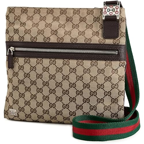 Gucci Women's Pre-Loved Brown Canvas Web Pop Messenger Bag, Brown, One Size