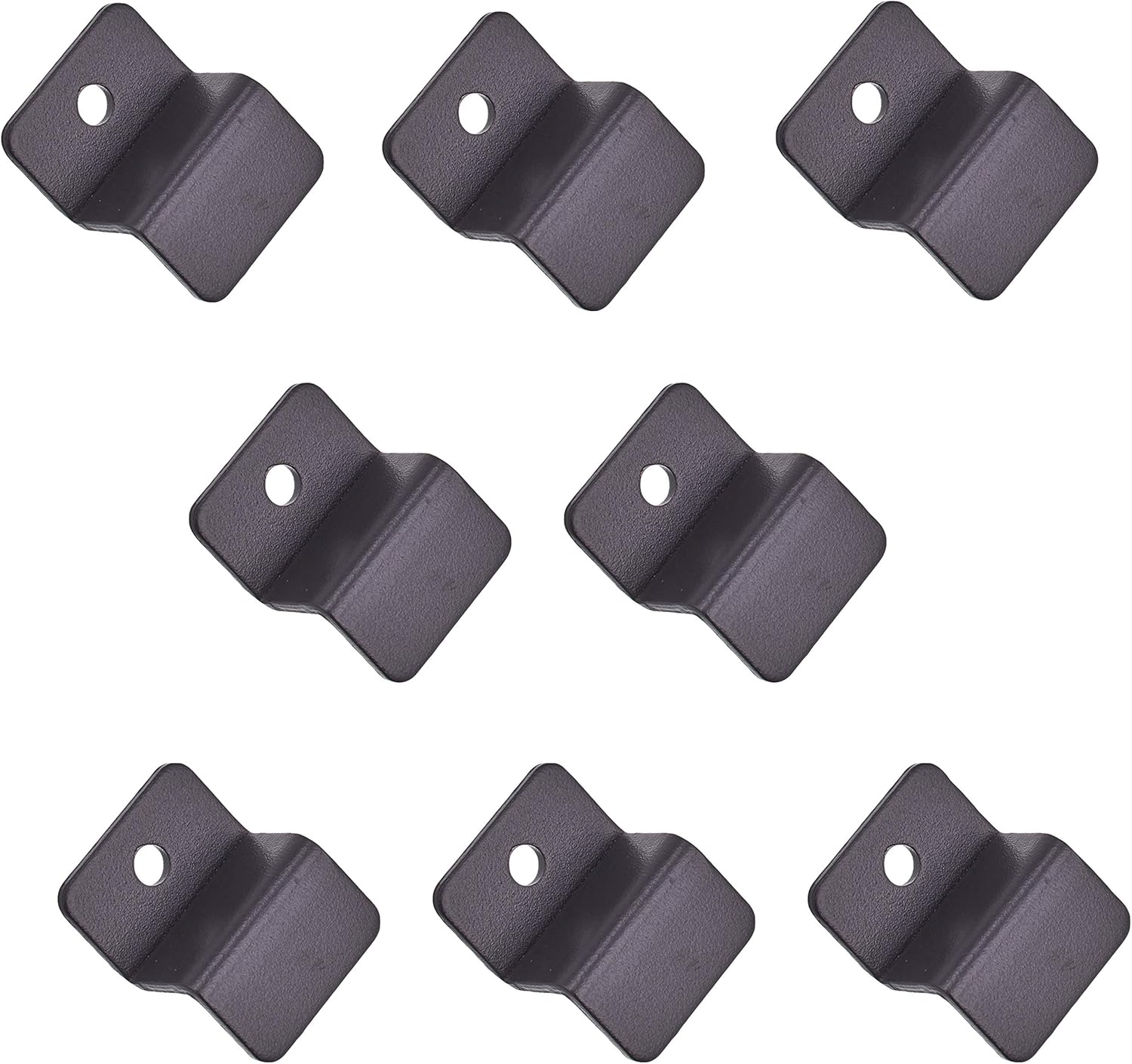 Woodone MKATKF-8-K Canemono Shelf Fasteners Black 8 Pack