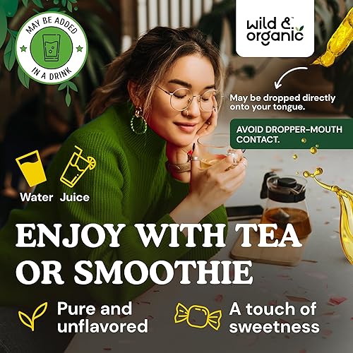 Miniatura 4 de Gotas de extracto de té verde  Suplemento líquido de té verde orgánico  Tintura de Camellia Sinensis  Vegano, sin alcohol  2 onzas líquidas