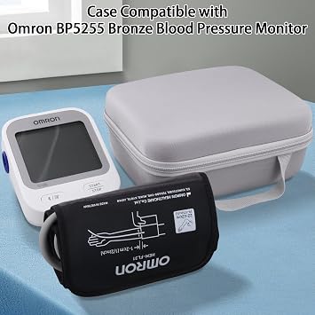 co2CREA Hard Case for OMRON Silver Upper Arm Blood Pressure Monitor BP5255