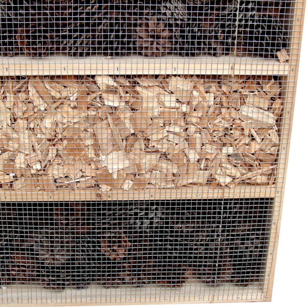 Festnight Groß Insektenhotel Insektenhaus aus Stabiles Holz Insekten Platz 50 x 15 x 100 cm