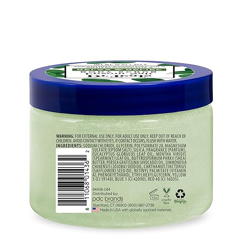 Miniatura 9 de Dr Teal's Pure Epsom Salt Body Scrub, Relax & Relief con aceites esenciales de eucalipto y menta verde, 16 onzas (paquete de 3) (el embalaje puede