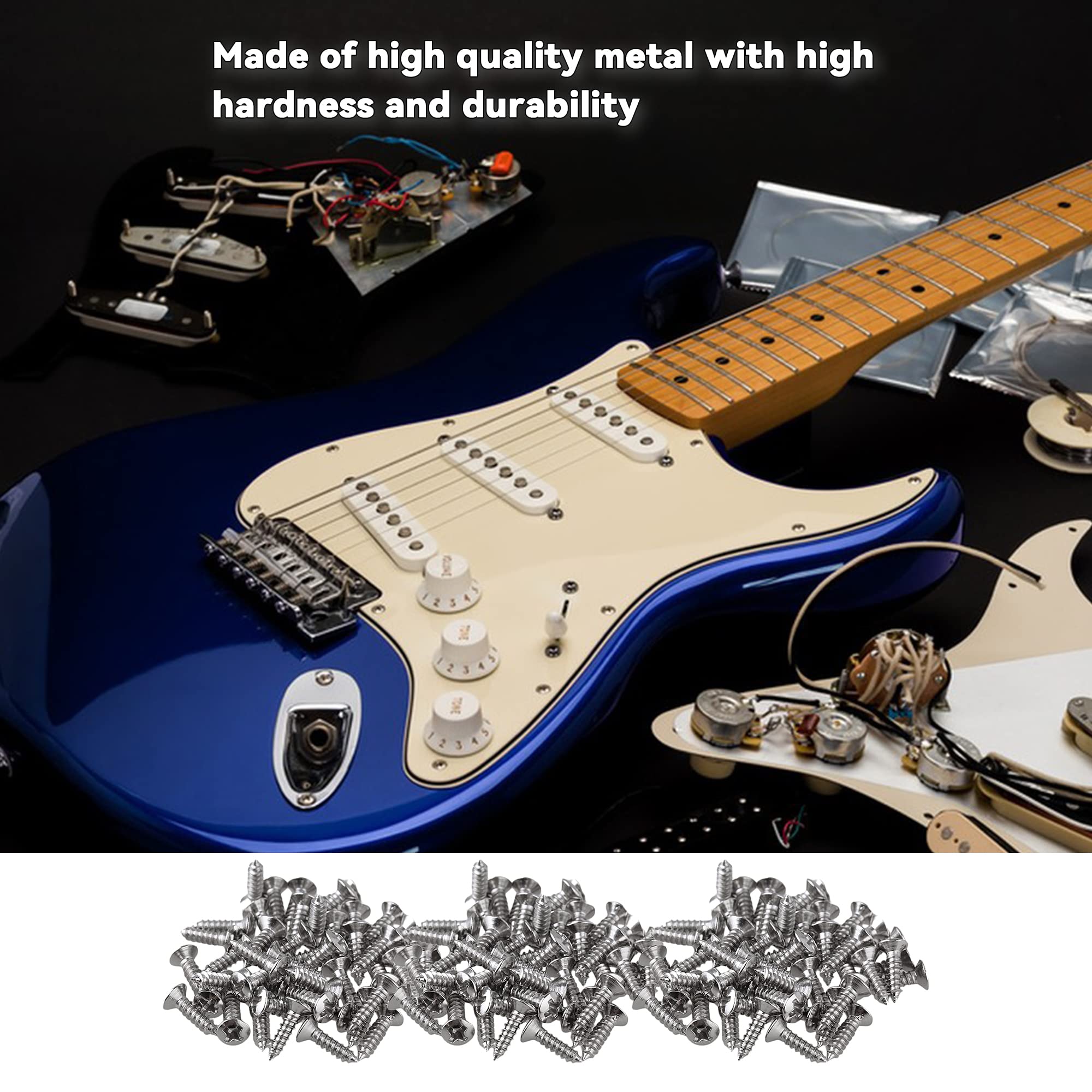 50 Viti Per Battipenna Per Chitarra, In Rame Rosso, 3 Mm - Foto 3