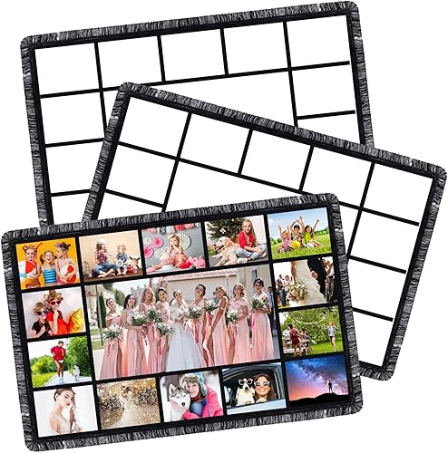 Kinlop 3 mantas de sublimación de 40 x 60 pulgadas con mantas imprimibles de sublimación para bebé para prensa de calor con borlas, manta mullida