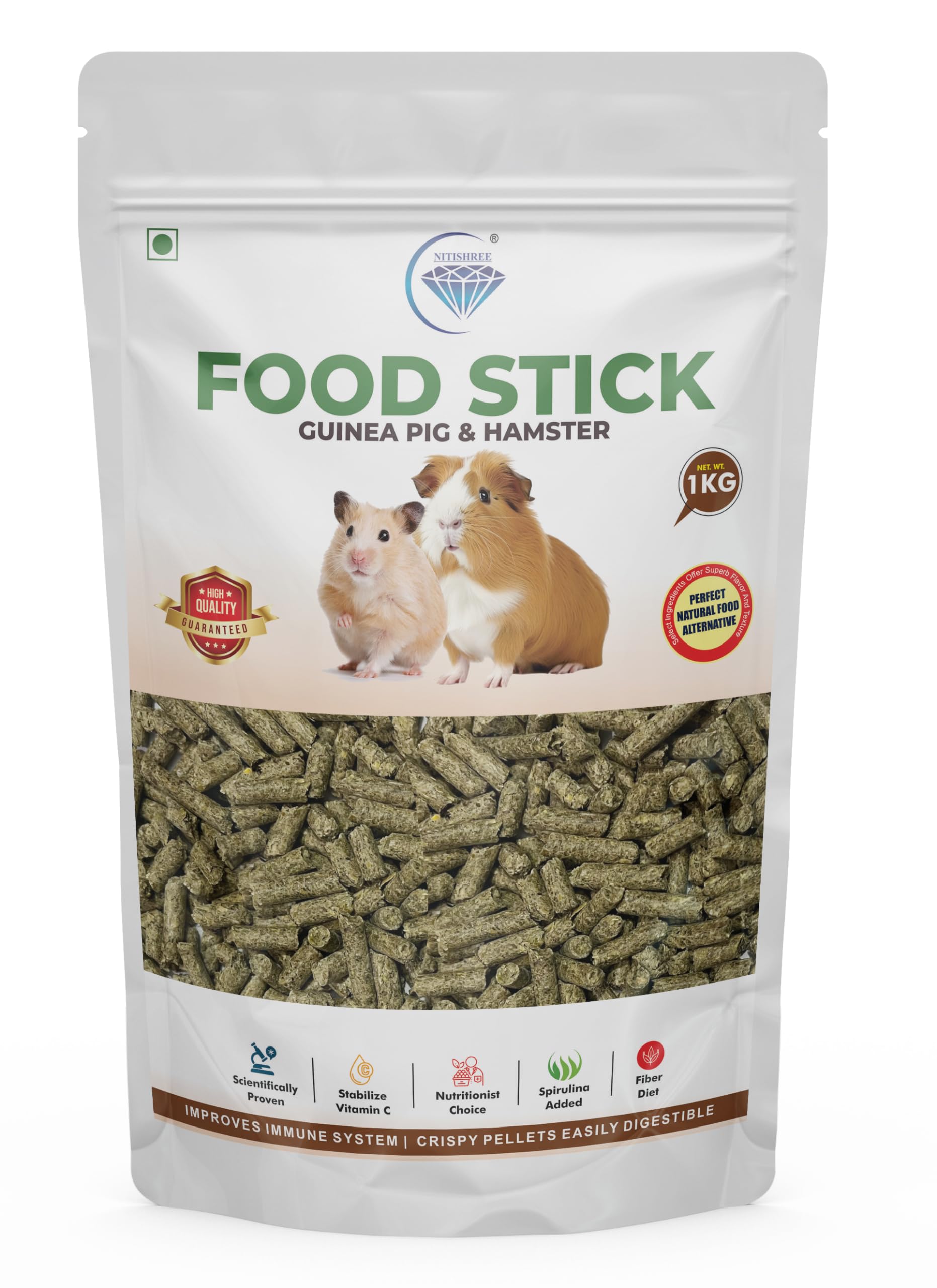 Premium Guinea Pig Food Pellets - 1Kg | Highly Nutritious Diet Essential Ingredients (B0CTS72C2Y) Amazon Price History, Amazon Price Tracker
