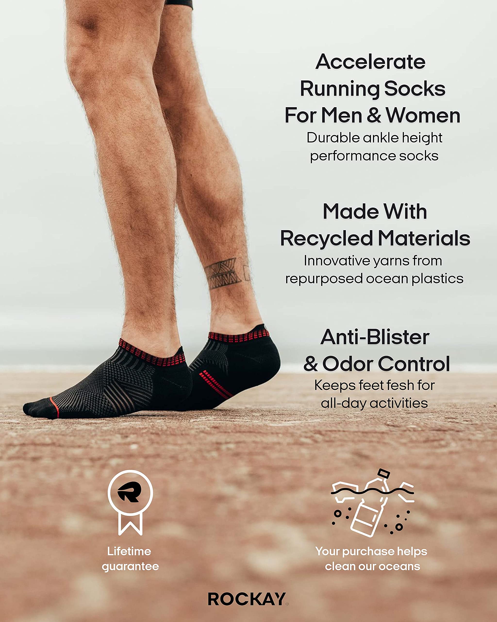 Rockay Chaussettes Accelerate Performance (Blanc) | .f