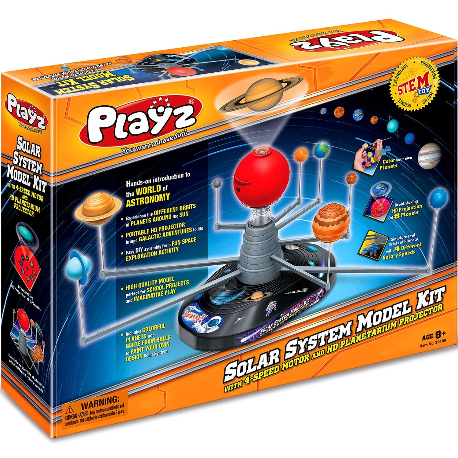 Buy Playz Large Solar System Model Kit with 4 Speed Motor, HD