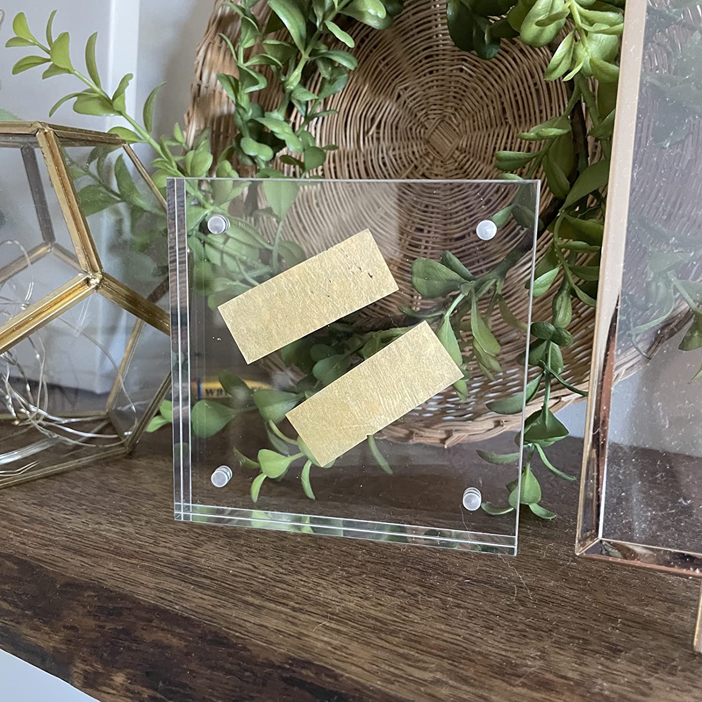 5/mo Finance AITEE 4x4 Picture Frames Acrylic 3pcs, Clear Photo