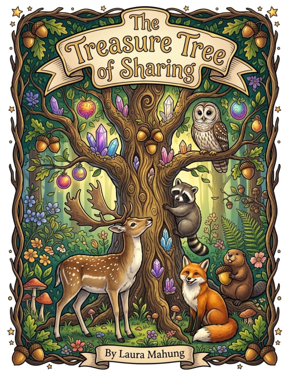 The Treasure Tree of Sharing: Coloring Book
