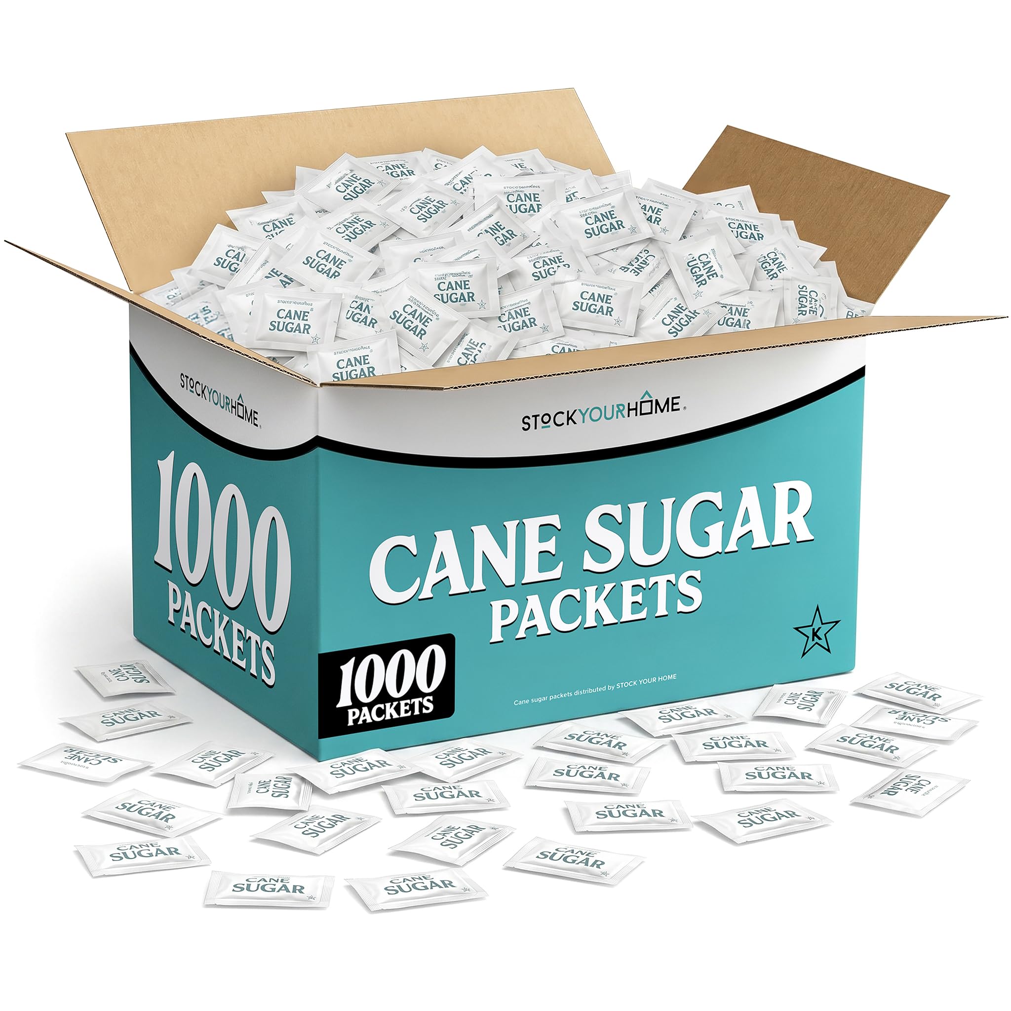 Stock Your Home White / 1000 Count / 1000 White Granulated Sugar