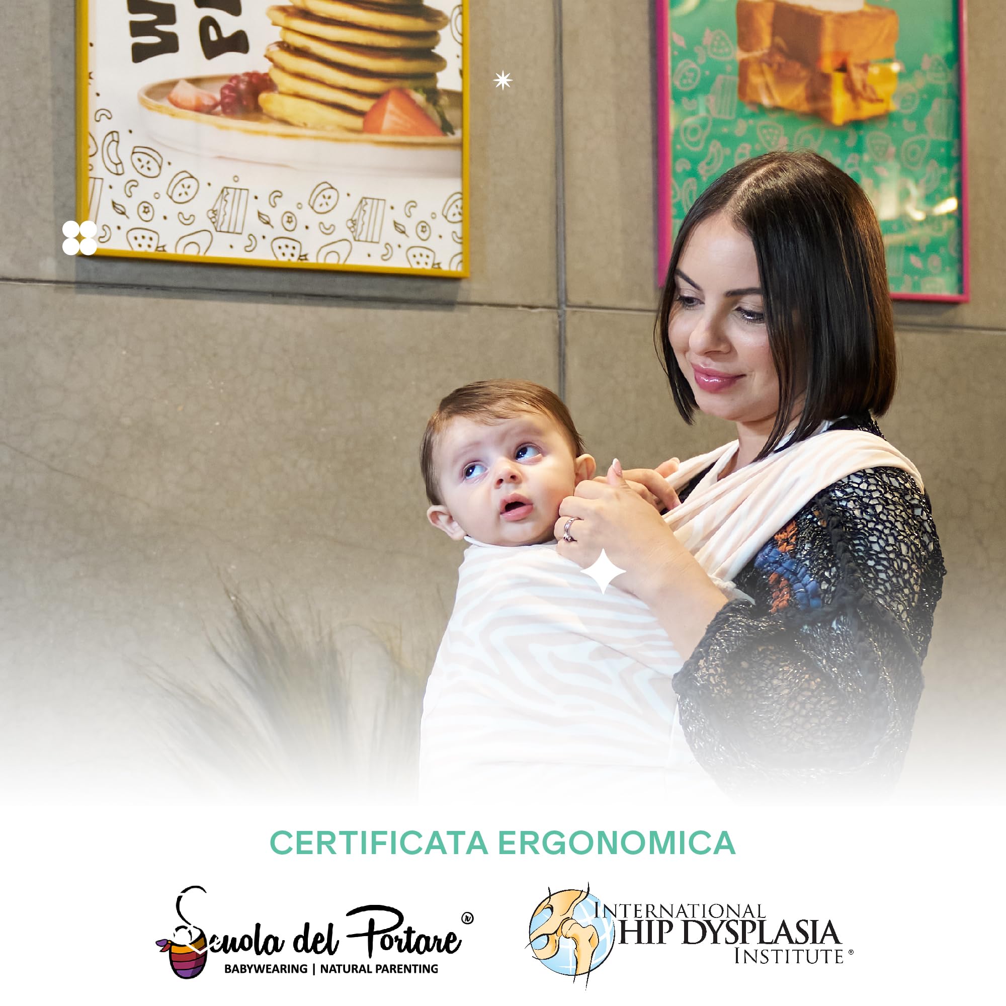 Koala Babycare Fascia neonato porta bebè - Cuddle Band 2.0 Ancora più Resistente – Fascia per neonati in cotone organico testata fino a 15 kg - Facilmente Regolabile e Unisex