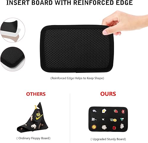 Miniatura 4 de Ita Bolso con Pin de Exhibición Mochila con Inserción, Mochila Estética Kawaii con Funda para Laptop para Cosplay y Concierto, Negro, Mediana