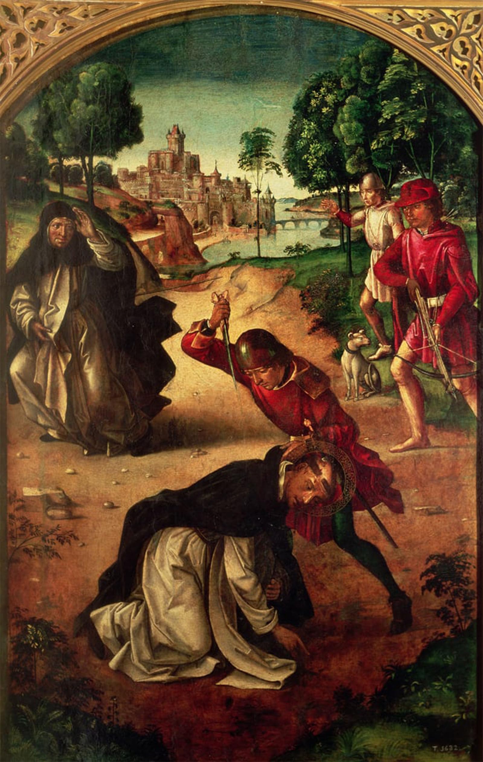 ARTXLXXBN Famous Art Print Poster Vintage Wall Art Assassination of Saint Peter of Verona by Pedro Berruguete Canvas Art Poster for Home Decor 60x90cm