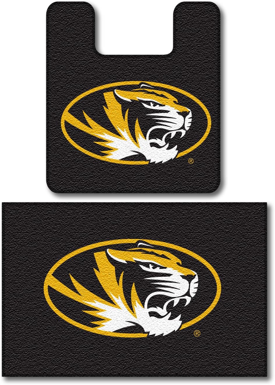 Northwest NCAA Missouri Tigers Two Piece Bath Rug Set