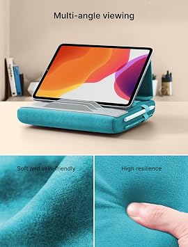 JSAUX Tablet Pillow Stand for Bed, Tablet Holder for iPad, 4-11, Green
