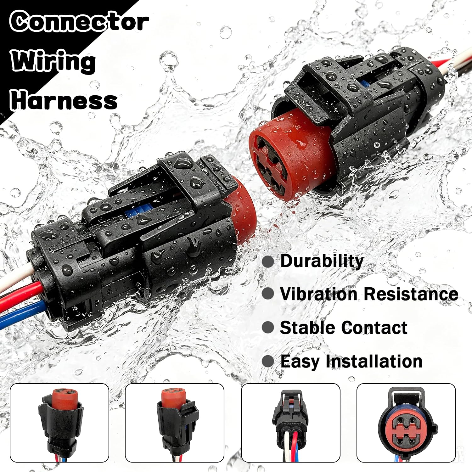 6F93-19D594-AA Air Conditioner Clutch Pressure Sensor Switch AC Pressure Switch with Connector Wiring Harness Compatible with Ford Lincoln Mercury Mazda Replaces 6L2Z-19D594-BA