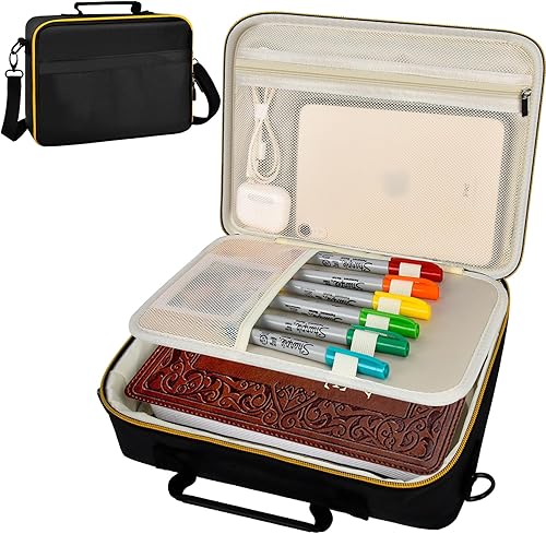 Peciue Funda grande para la Biblia, diario para la Biblia, librero de transporte para bolígrafos, libros de trabajo, resaltadores, para iPad, papel