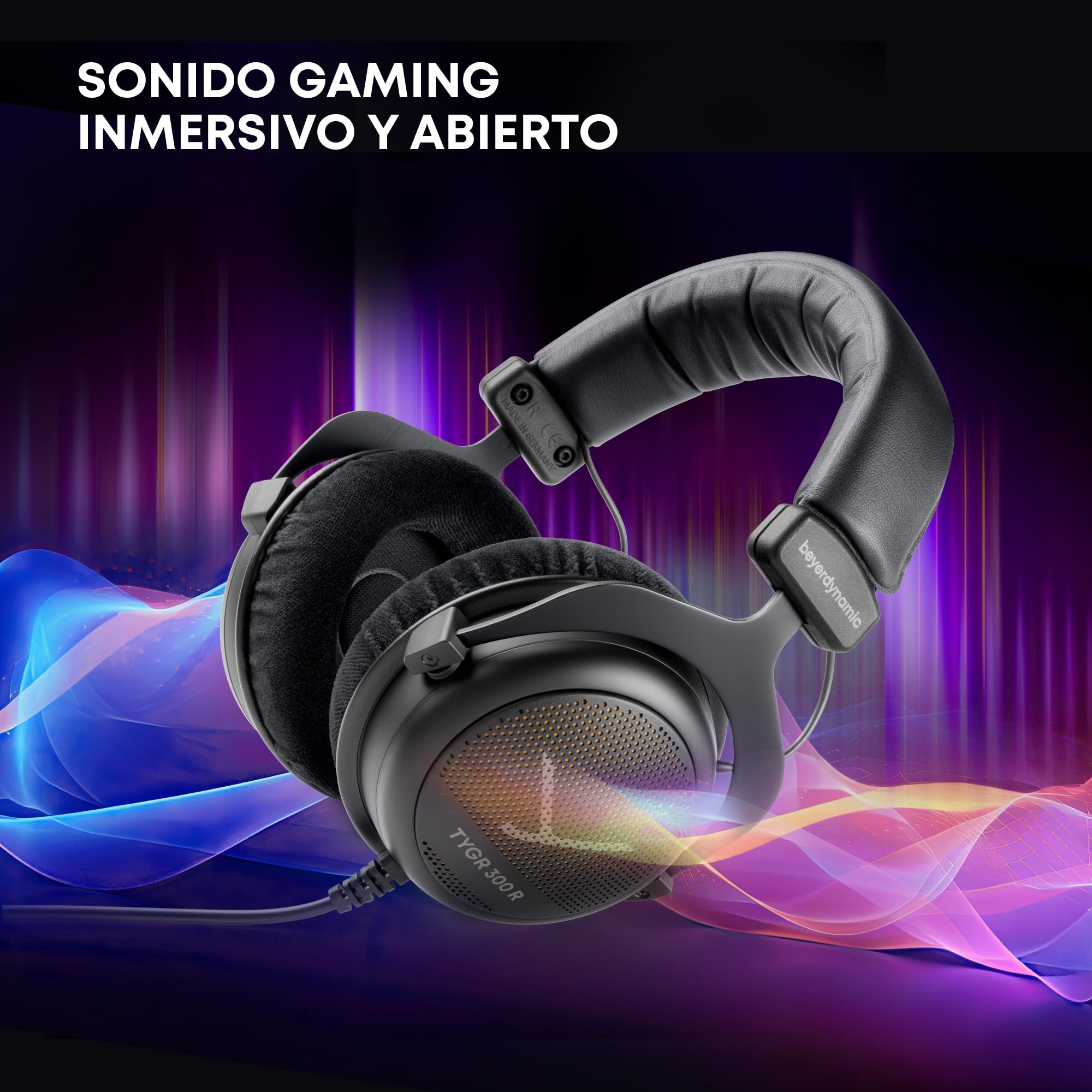 beyerdynamic TYGR 300 R Auriculares, Abiertos, Alġmbricos, Negro, Adecuado para Consola PS4, PC, Xbox, Nintendo y Mac...