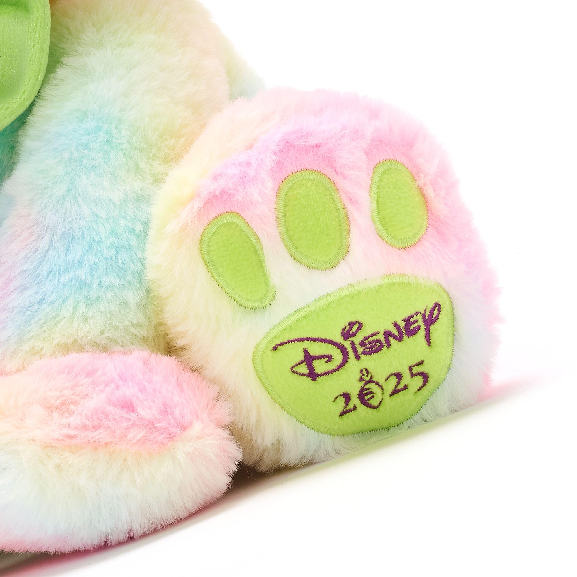 Disney Store Official Peluche pasquale Stitch, Lilo e Stitch, 45 cm, alieno peluche in costume da coniglio pasquale, finitura tie-dye e papillon, data Disney 2025", qualsiasi età, da 0 anni in su