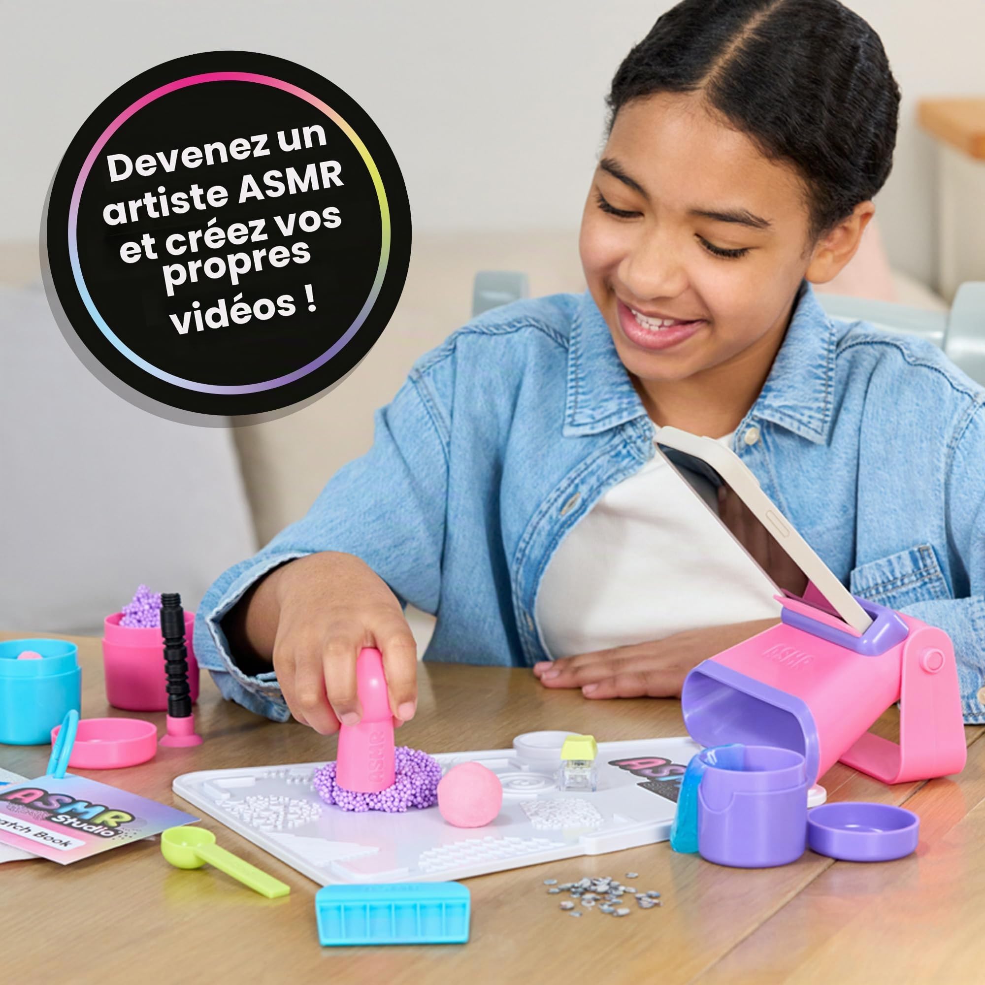 Kit de Fabrication de Vidéos ASMR Studio John Adams | Créez Vos Propres Vidéos ASMR | Créez, Enregistrez et Partagez des Sons Sensoriels Satisfaisants, des Sensations de Frissons | Âge 8+ | Excellent