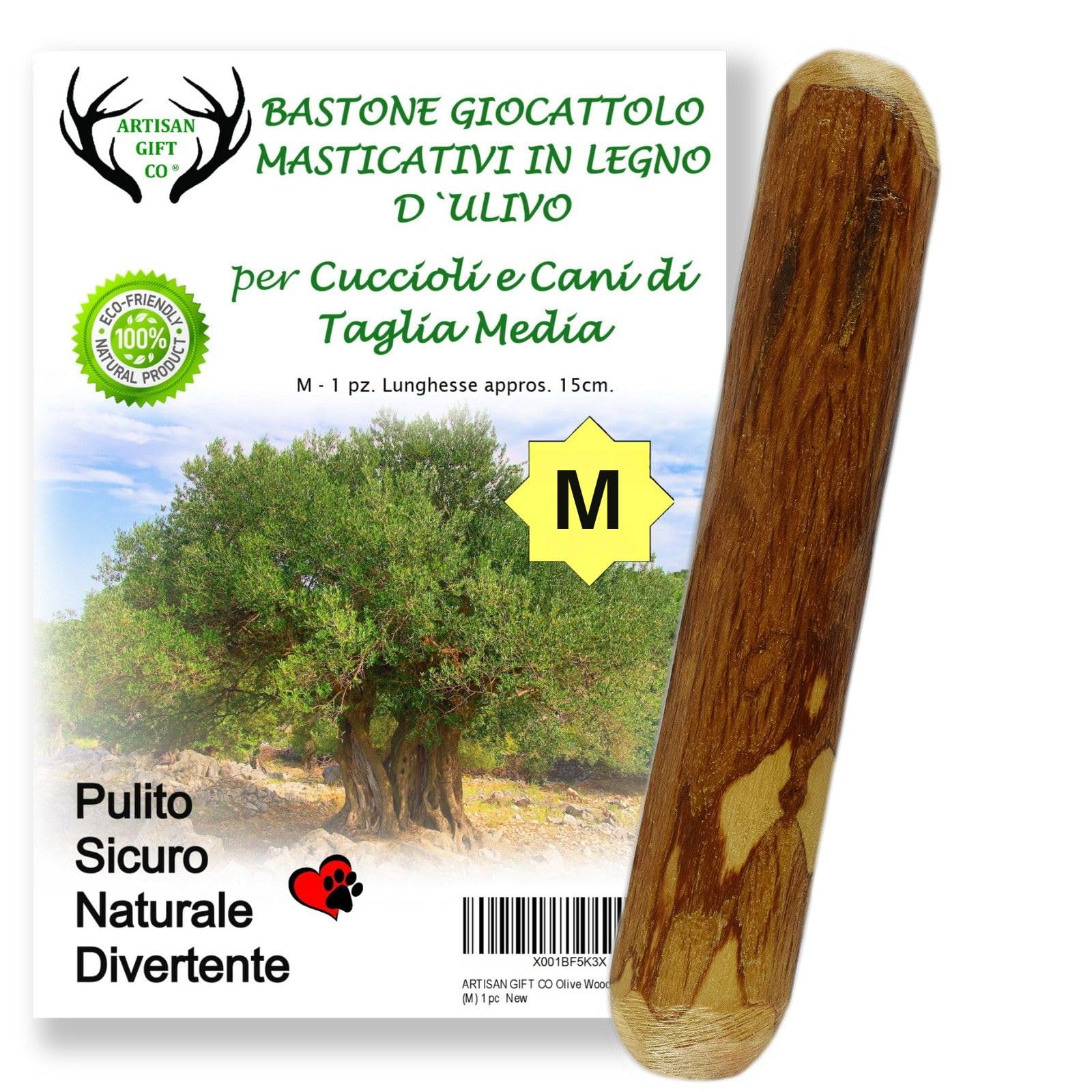 Legno di ulivo per cane 15 cm osso naturale da masticare