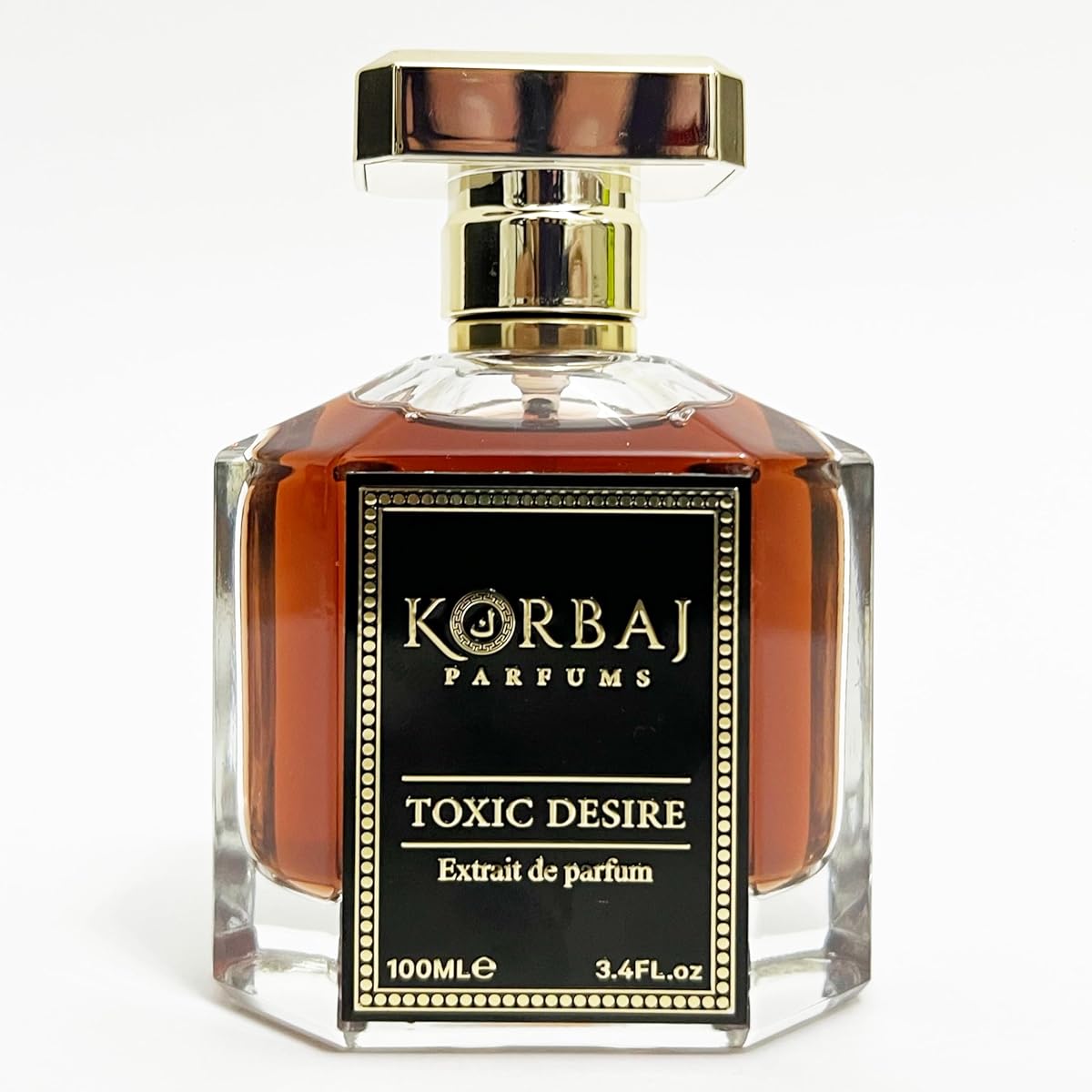 KORBAJ PARFUMS Toxic Desire Perfume de vainilla para hombres y mujeres, Colonia para hombres | Fragancia árabe unisex - Extrait de Parfum con aceite de coñac, absoluto de roble, esencia de canela, haba tonka, sándalo, praliné