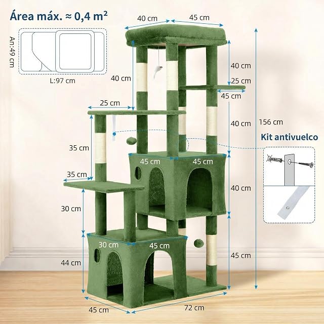 Foto 7 de 8 de GarveeHome Torre Rascadora para Gatos Grandes