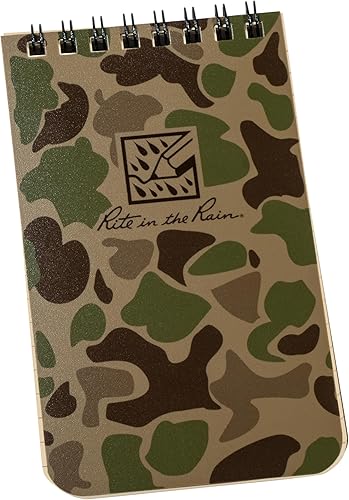 Miniatura 2 de Rite in the Rain - Cuaderno con espiral superior resistente a la intemperie, 3 x 5 pulgadas, cubierta de camuflaje de patos, patrón universal