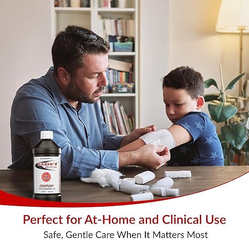 Miniatura 17 de Dakin's Solution-Quarter Strength 304360672168, hipoclorito de sodio al 0.125 %, terapia para heridas agudas y crónicas de Century Pharmaceuticals