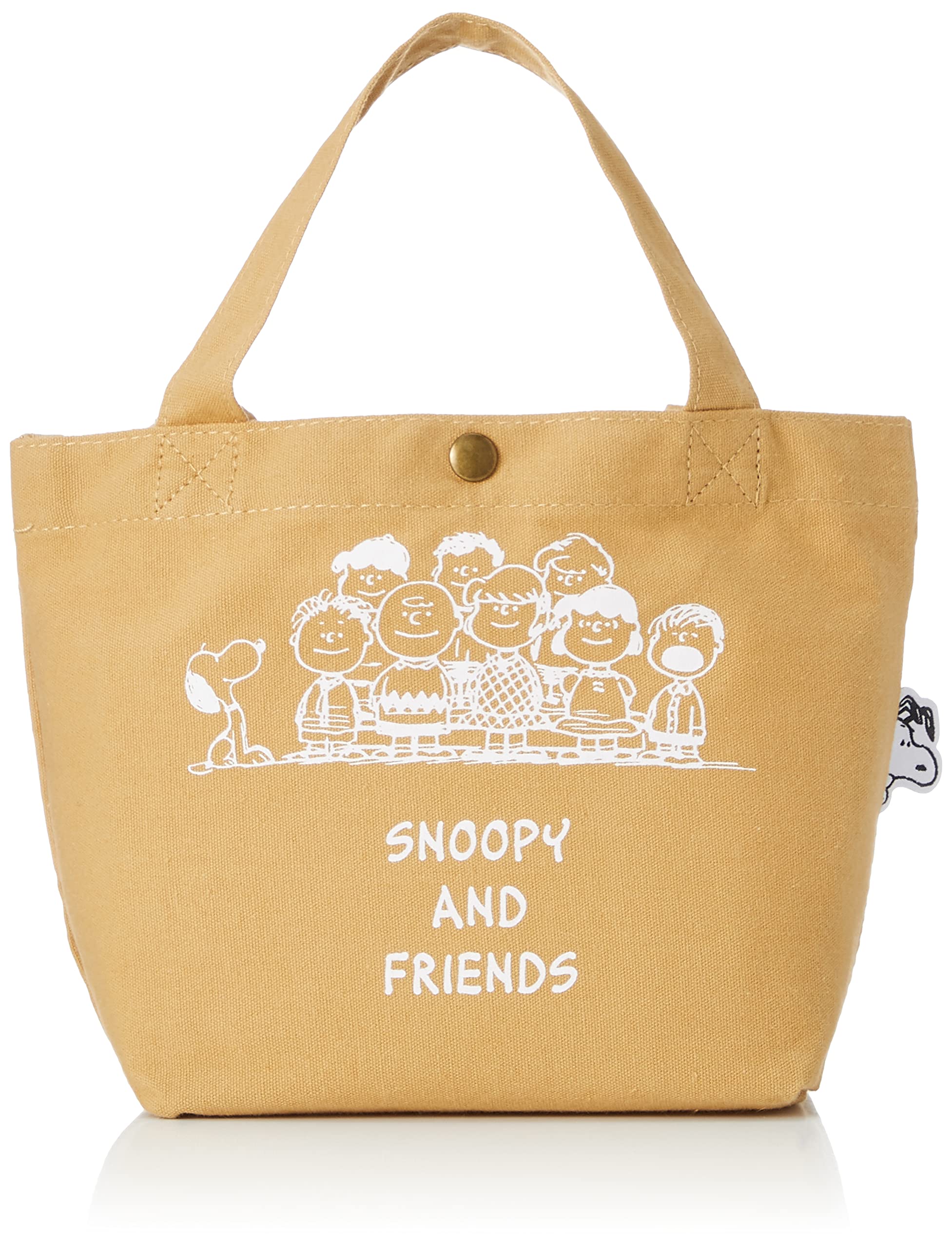Cyfle PN121 Friends Mini Tote Bag, Perfect for Lunch Character Bag 6054 Women's Beige, PN121 Friends Beige : Clothing, Shoes & Jewelry