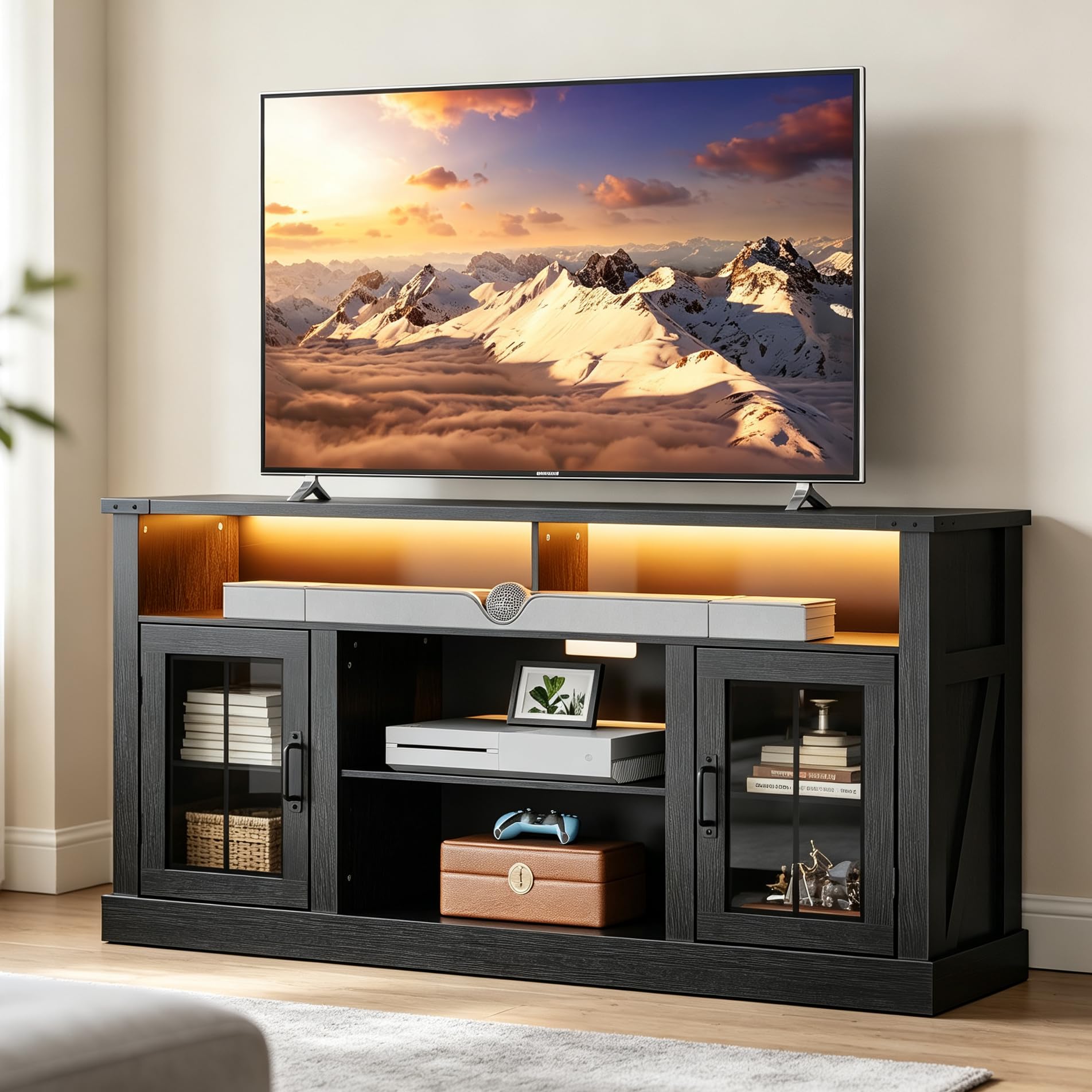 WLIVE Farmhouse TV Stand