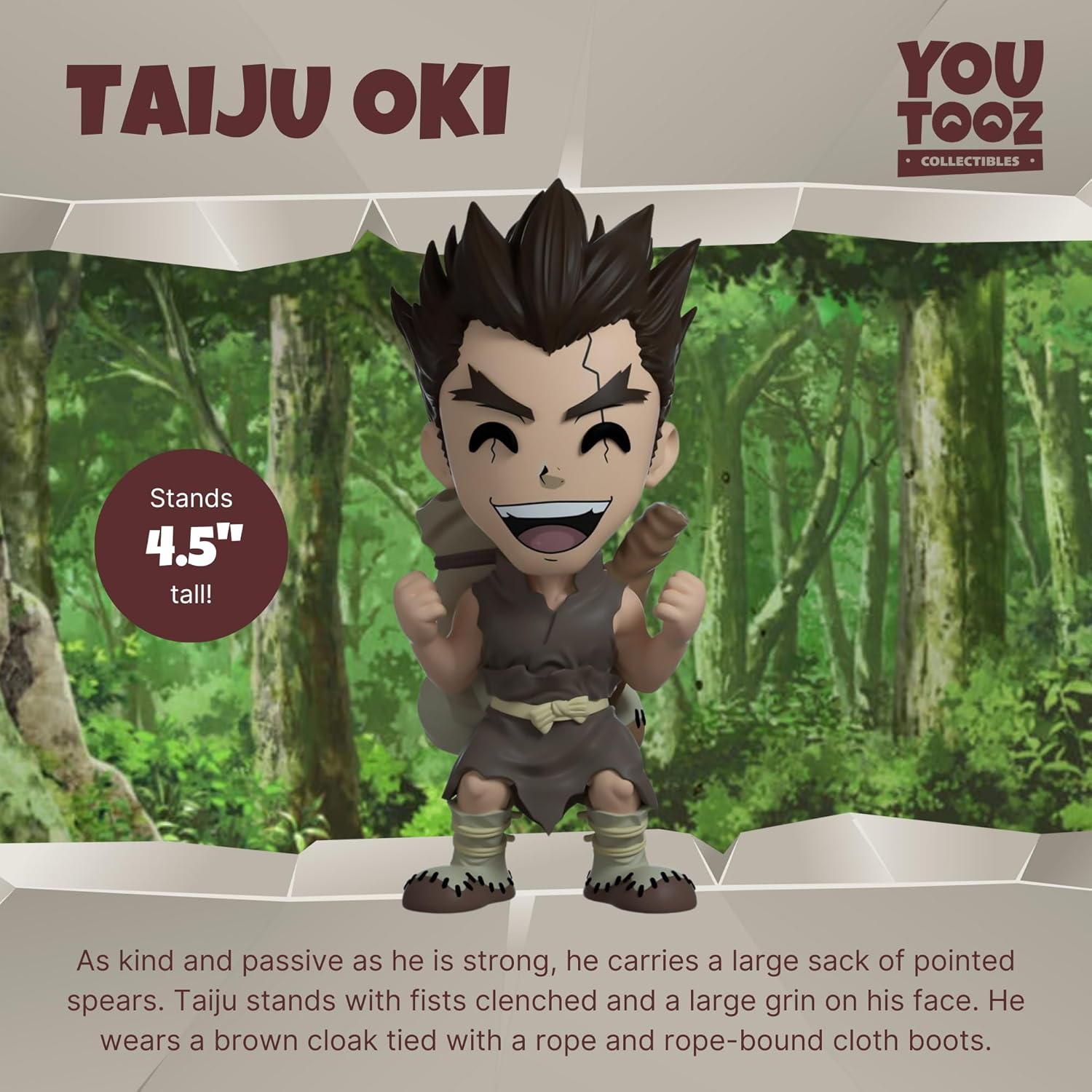 Youtooz Dr. Stone Taiju Oki 4.5" Anime Figure