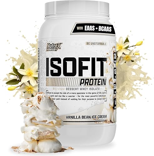 Vista 15 de Nutrex Research IsoFit Proteína de suero en polvo instantánea 100% aislado de proteína de suero (70 porciones, batido de chocolate)