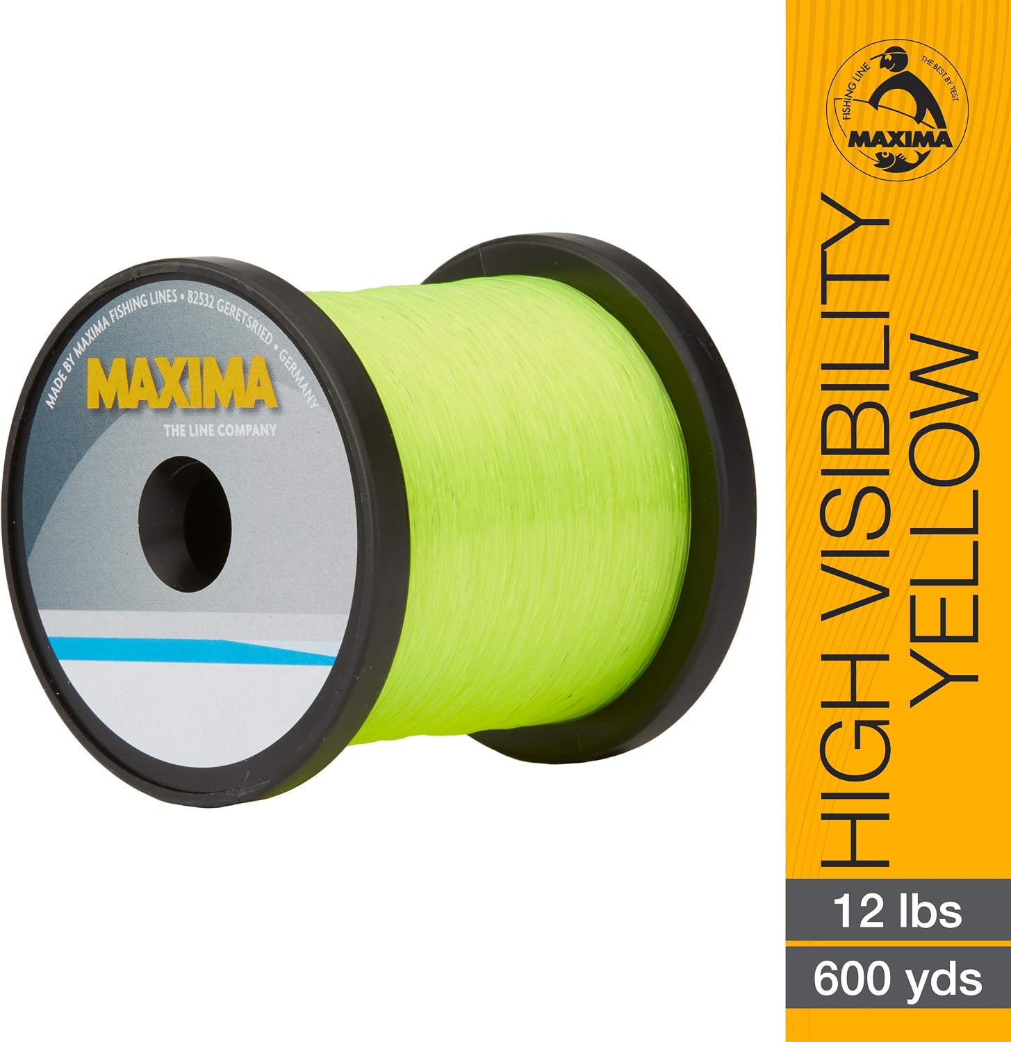 Maxima Fishing Line Guide Spools, High Visibility Yellow