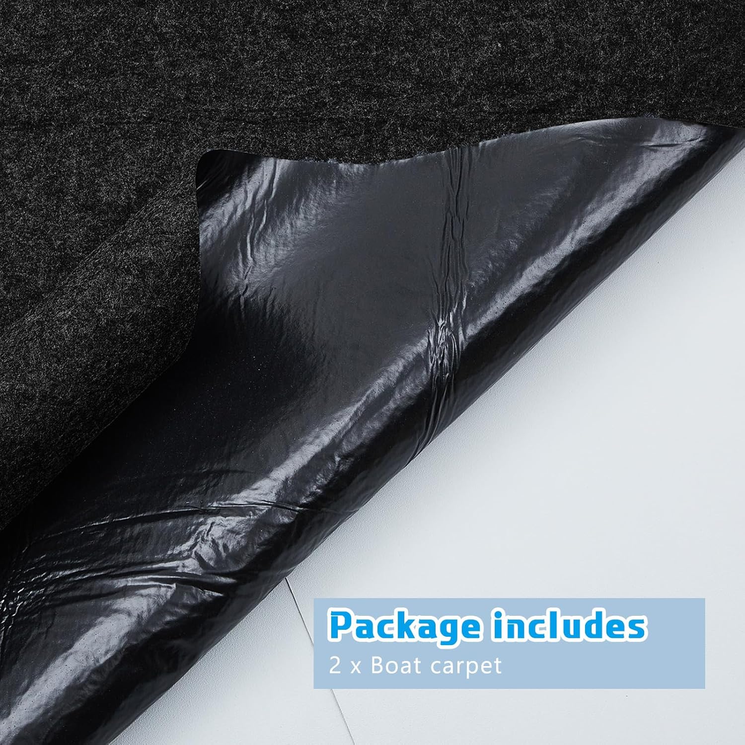 Tinideya Black Boat Trailer Bunk Carpet Water Proof Bunk Carpet Marine Boat Bunk Carpet Outdoor Boat Trailer Bunk Covers Trailer Boat Bunk Padding for Boats Trailers