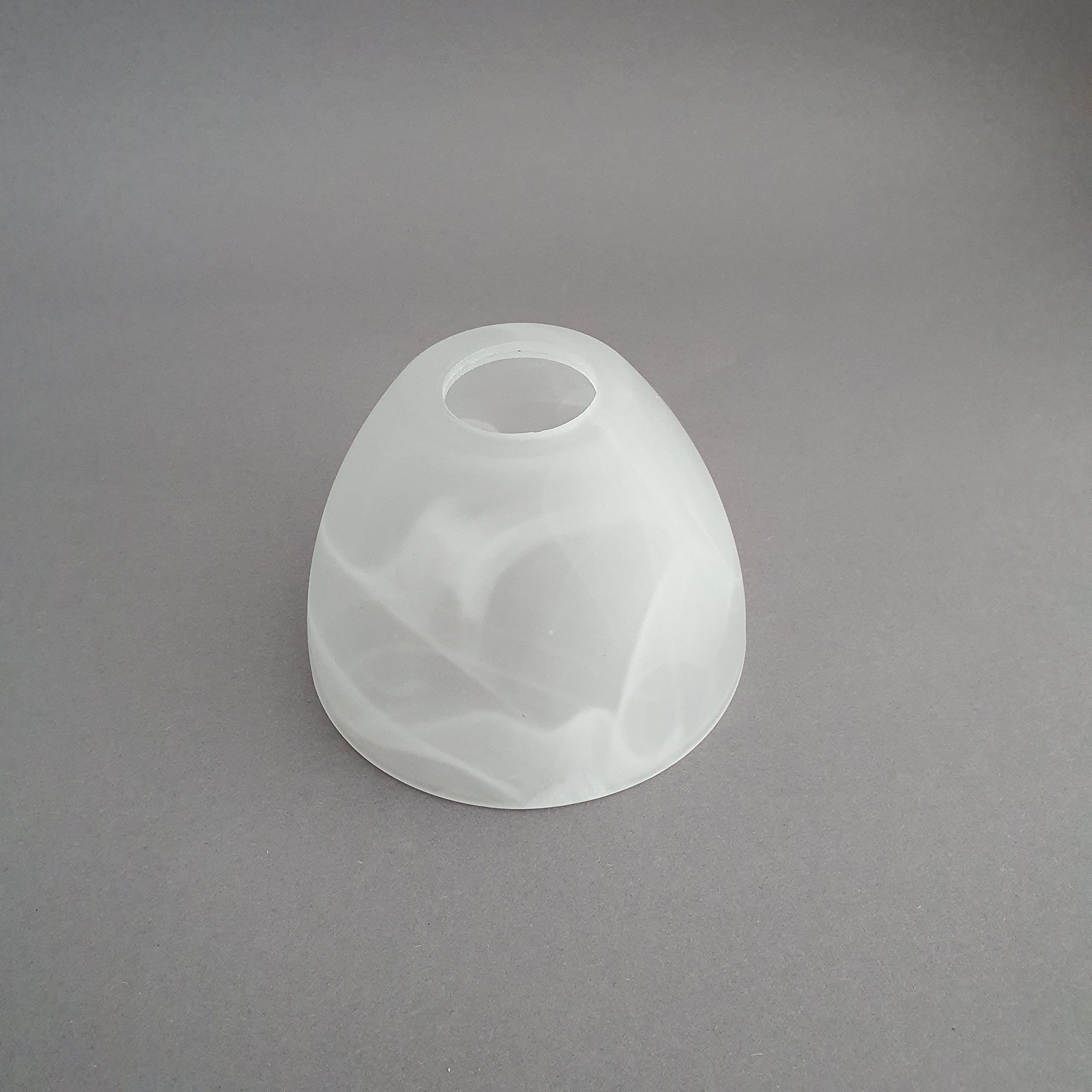 Lampenglas Ersatzschirm 7082 Lacchino – Braun Marmoriert, Ca. 15 Cm Durchmesser, Für E14 Fassungen