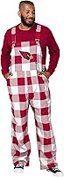 Vista 8 de FOCO NFL mens Nfl Team Logo Plaid Bib Overalls