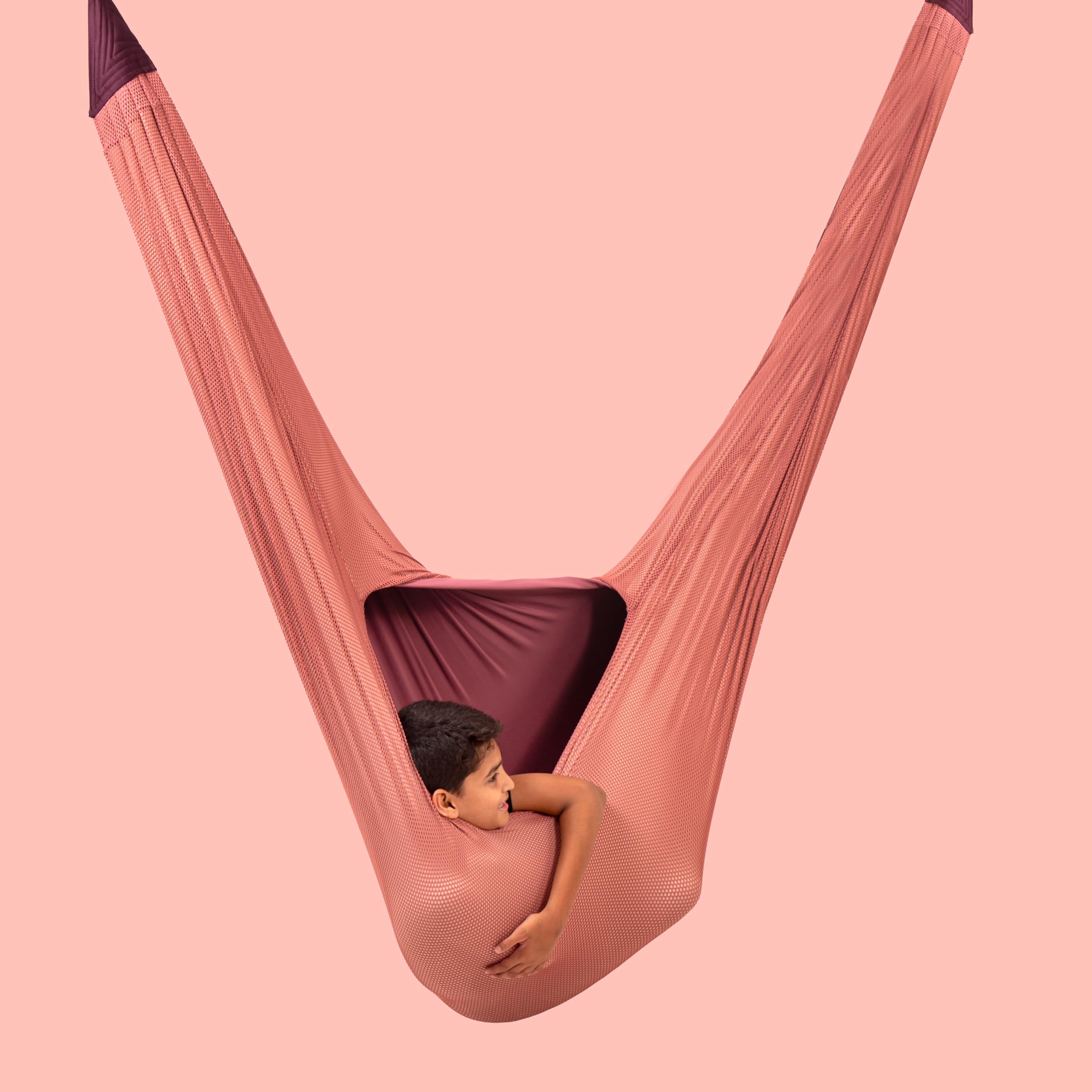 Sensory Compression Hammock | 3 Layer Proprioceptive Calming Nest | 4 Way Stretch Fabric Therapy Nest for Autism, ADHD & Sensory Integration | Occupational Therapy Equipment | Autism Gift-image-48