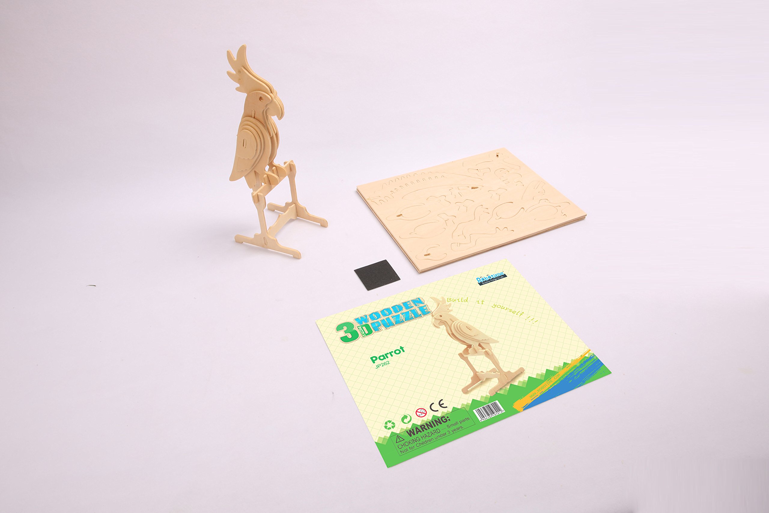 Amazon.co.jp: jp262 DIY 3d木製パズル: Parrot : おもちゃ