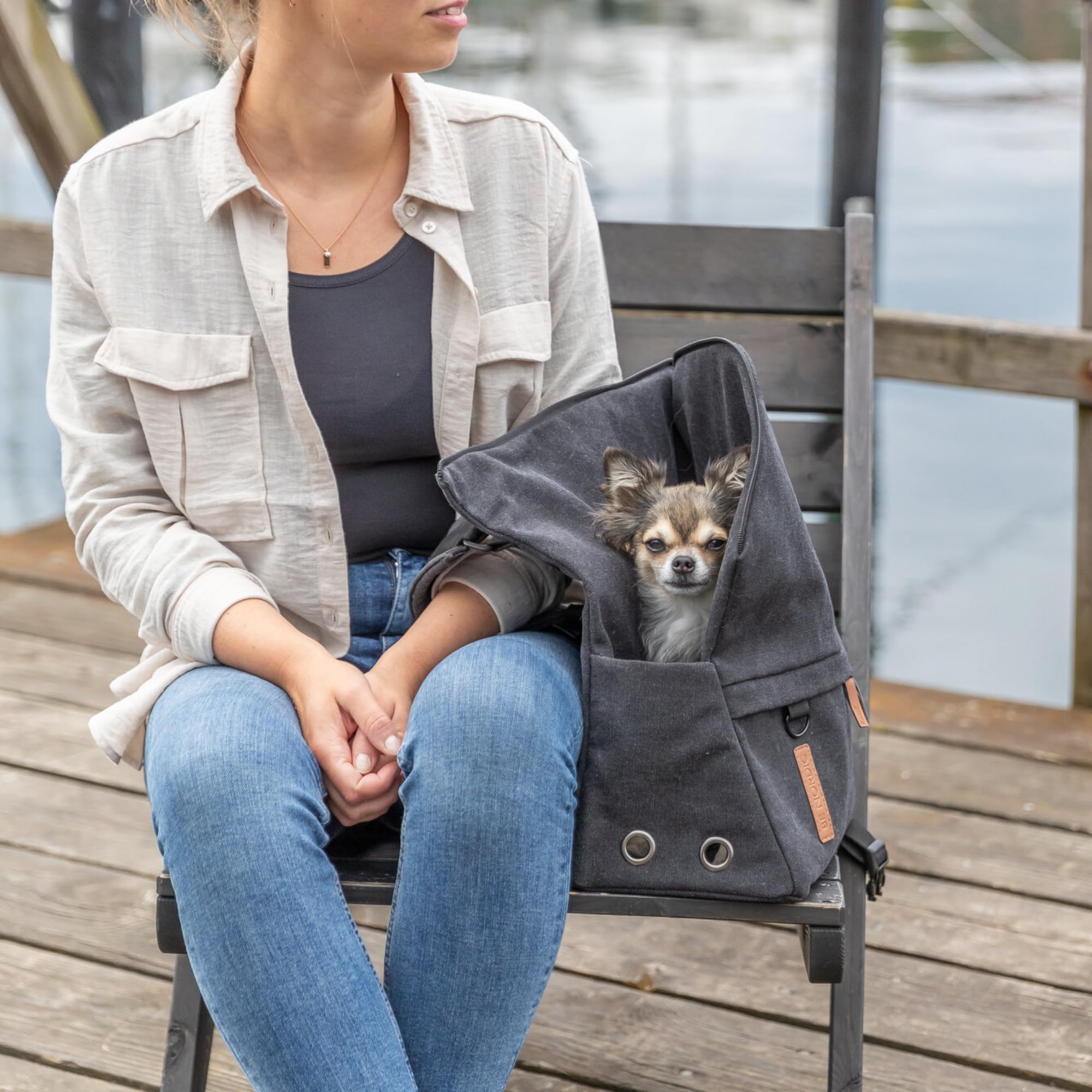 TRIXIE BE Nordic Rucksack Bjorn - schwarz 35 × 40 × 20 cm