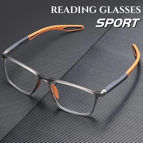 Miniatura 2 de DERZIKID Gafas presbípicas de luz azul ultraligeras para hombre, gafas de lectura, lectores ultraligeros portátiles